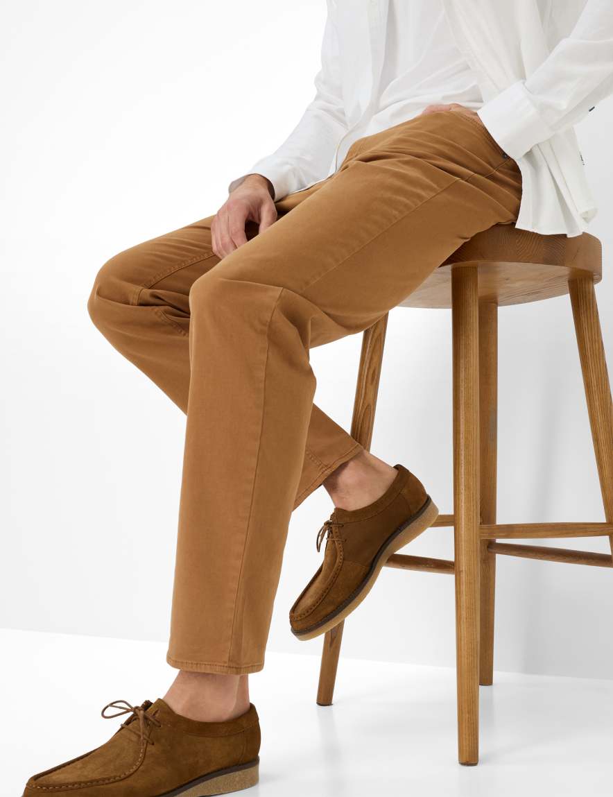 Eurex By Brax Men's Fashion Pants Style COOPER Dark Brown Regular Fit