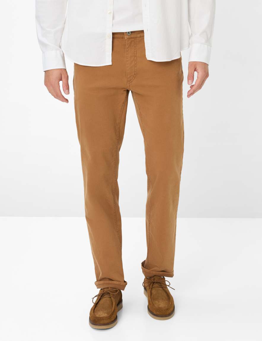 eurex by brax Men's fashion Pants Style COOPER Dark Brown Regular Fit