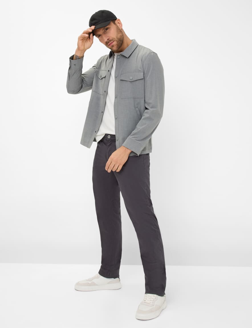 Eurex By Brax Men's Fashion Pants Style COOPER Dark Gray Regular Fit