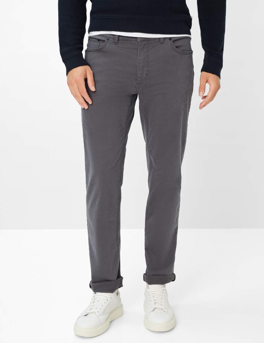 eurex by brax Men's fashion Pants Style COOPER Dark Gray Regular Fit