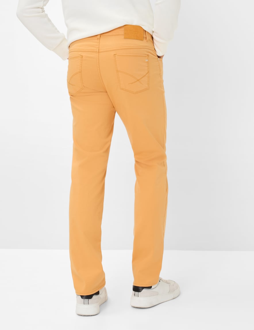 Eurex By Brax Men's Fashion Pants Style COOPER Dark Yellow Regular Fit