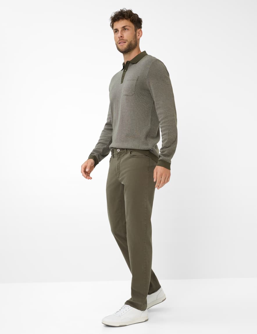 Eurex By Brax Men's Fashion Pants Style COOPER Green - Olive Regular Fit