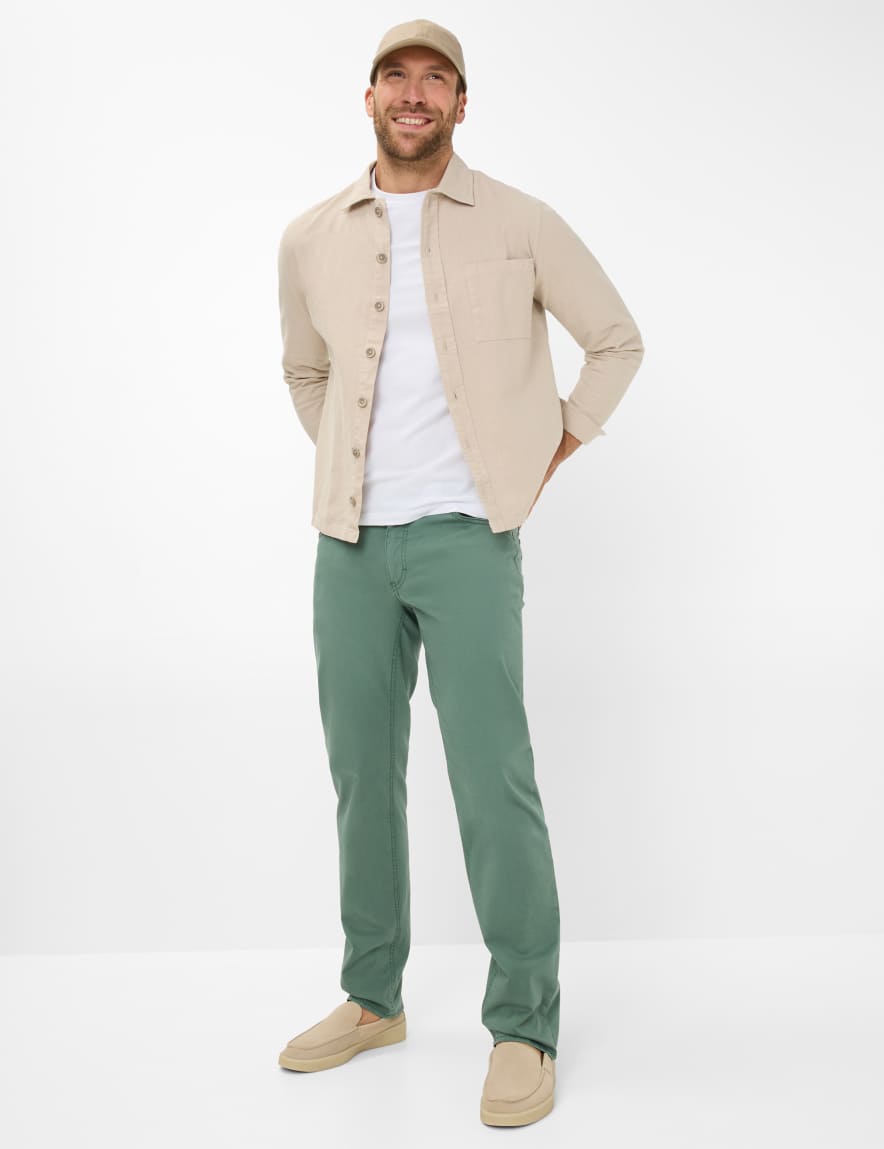 Eurex By Brax Men's Fashion Pants Style COOPER Green Regular Fit
