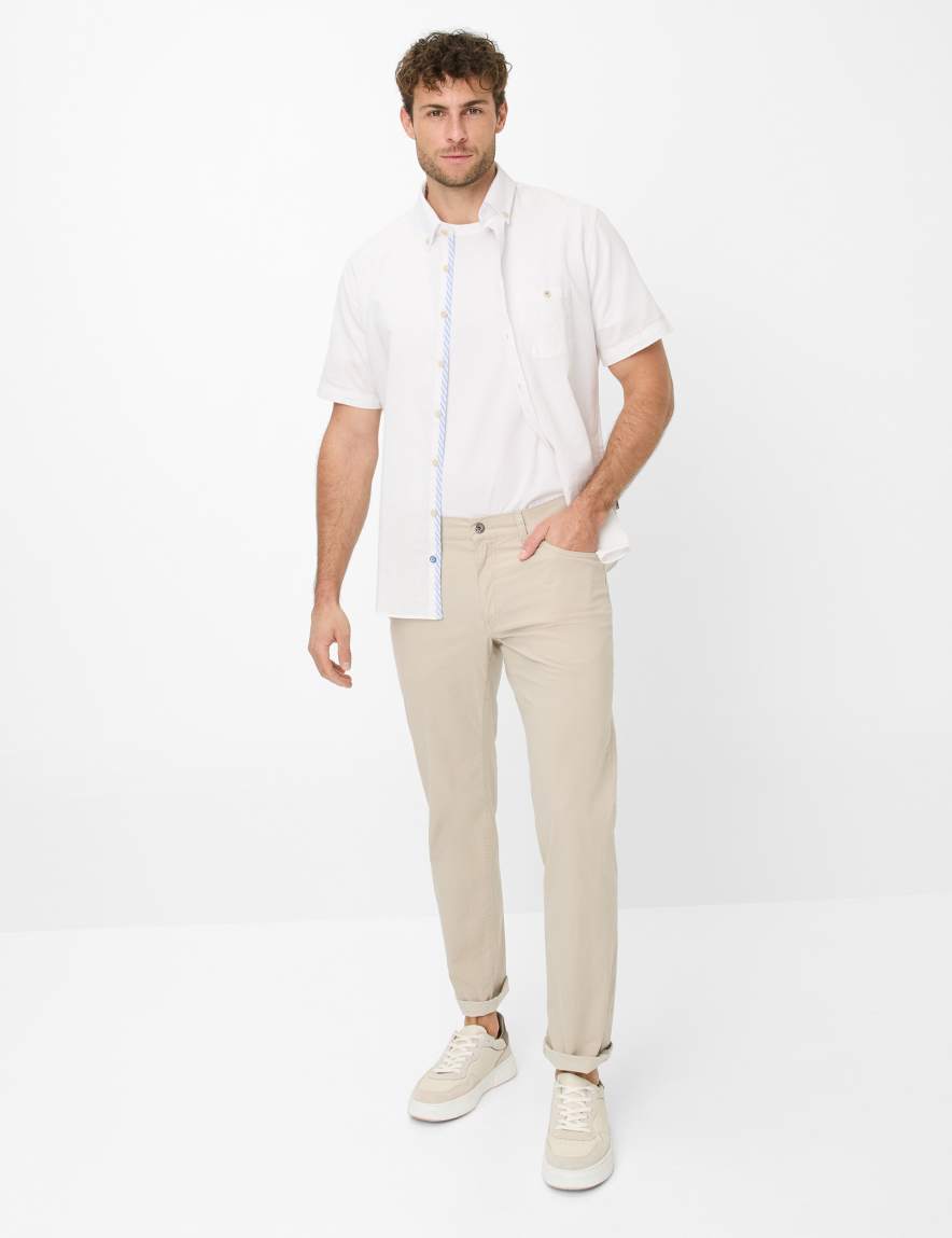 Eurex By Brax Men's Fashion Pants Style COOPER Light Beige Regular Fit