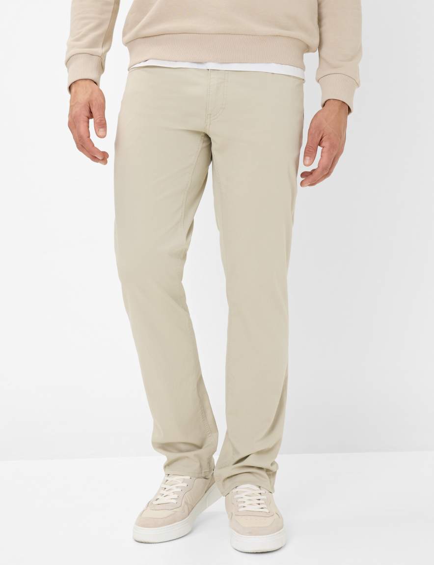 eurex by brax Men's fashion Pants Style COOPER Light Beige Regular Fit