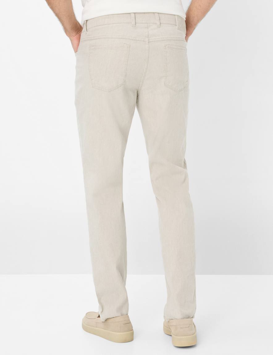 Eurex By Brax Men's Fashion Pants Style COOPER Light Beige Regular Fit