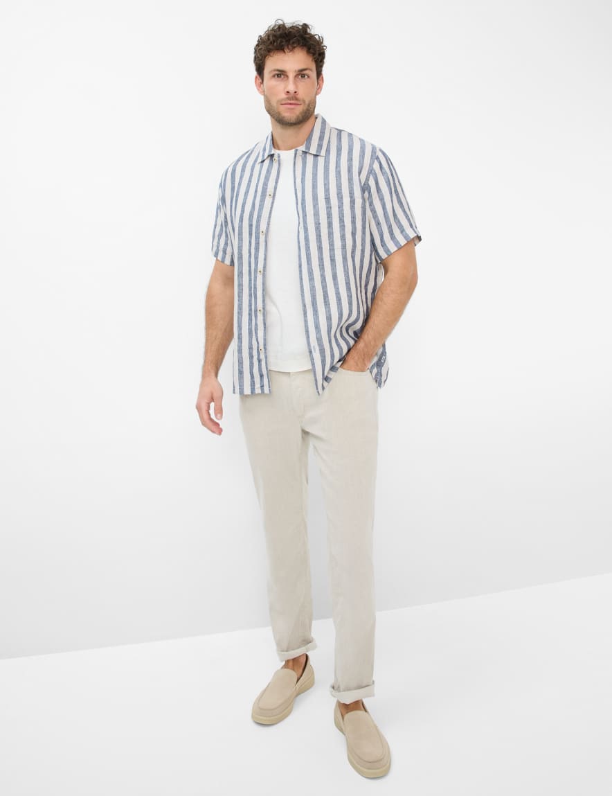 Eurex By Brax Men's Fashion Pants Style COOPER Light Beige Regular Fit