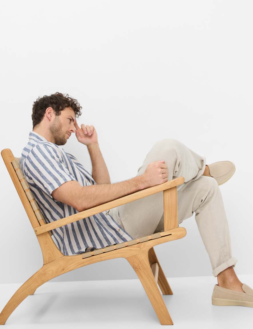 Eurex By Brax Men's Fashion Pants Style COOPER Light Beige Regular Fit