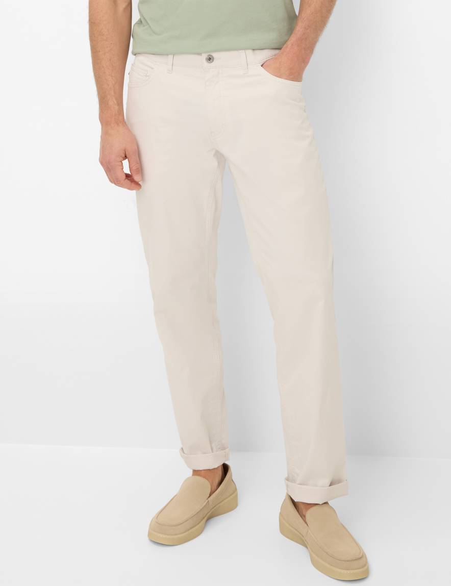 eurex by brax Men's fashion Pants Style COOPER Light Beige Regular Fit