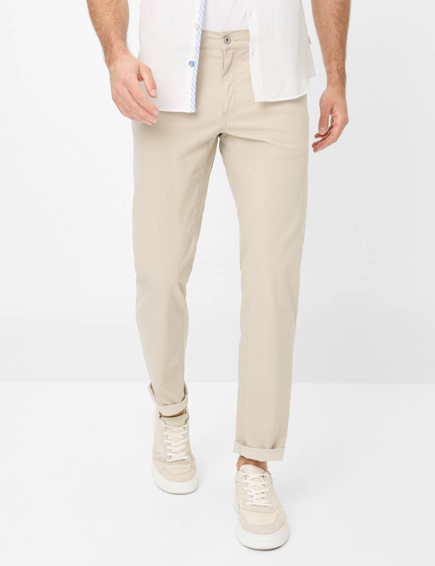 eurex by brax Men's fashion Pants Style COOPER Light Beige Regular Fit