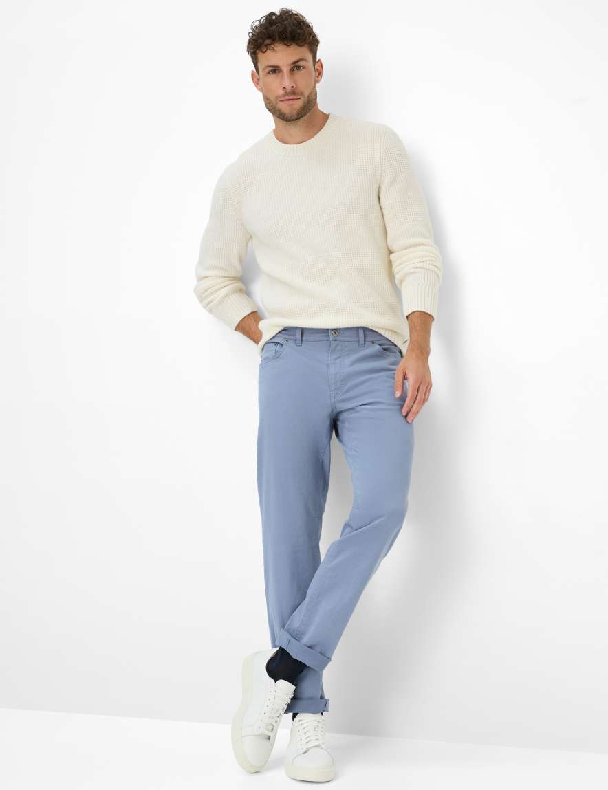 Eurex By Brax Men's Fashion Pants Style COOPER Light Blue Regular Fit