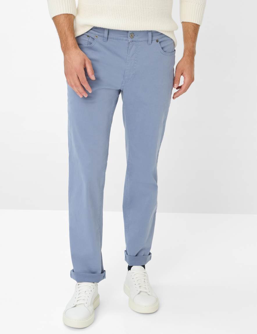 eurex by brax Men's fashion Pants Style COOPER Light Blue Regular Fit