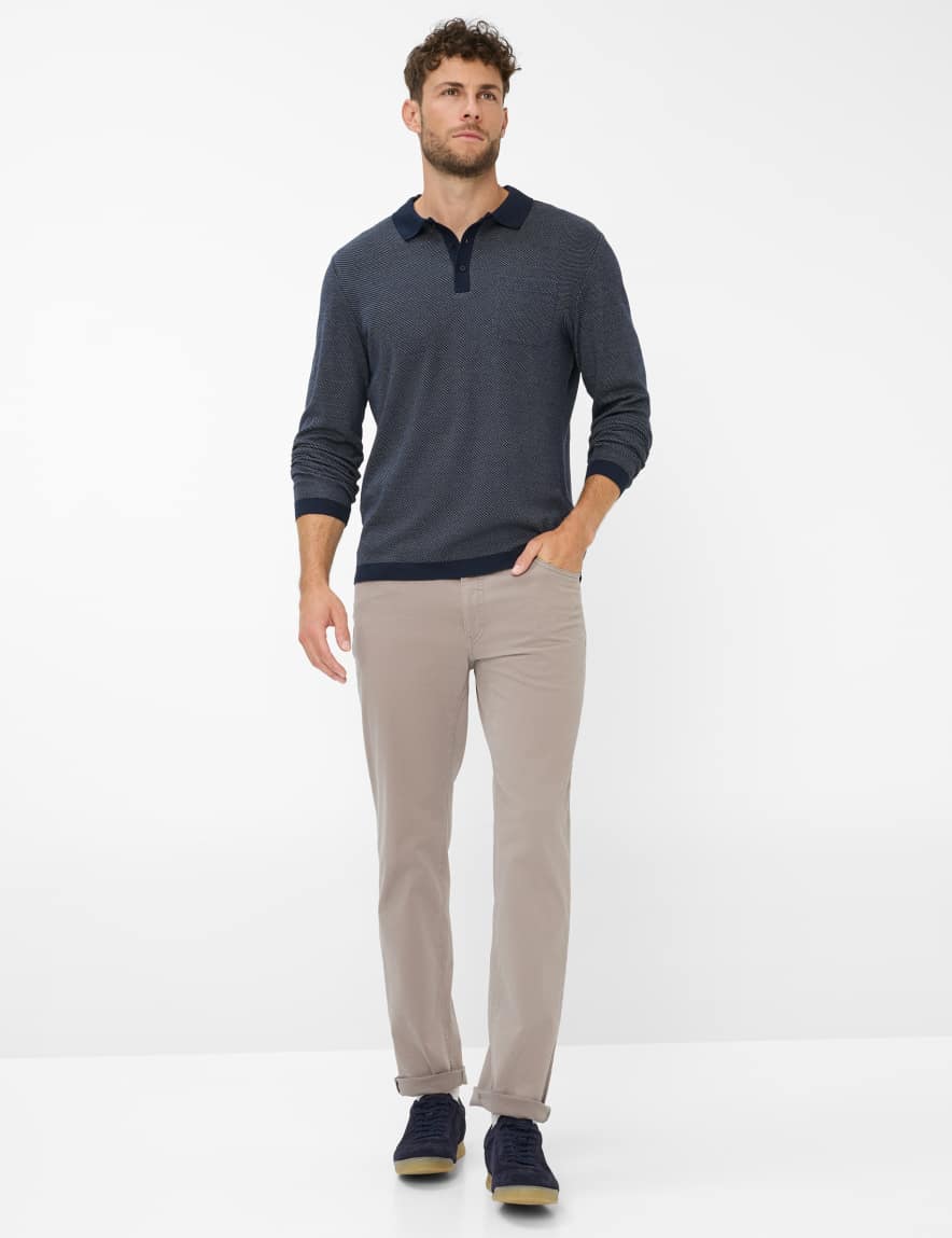 Eurex By Brax Men's Fashion Pants Style COOPER Light Gray Regular Fit