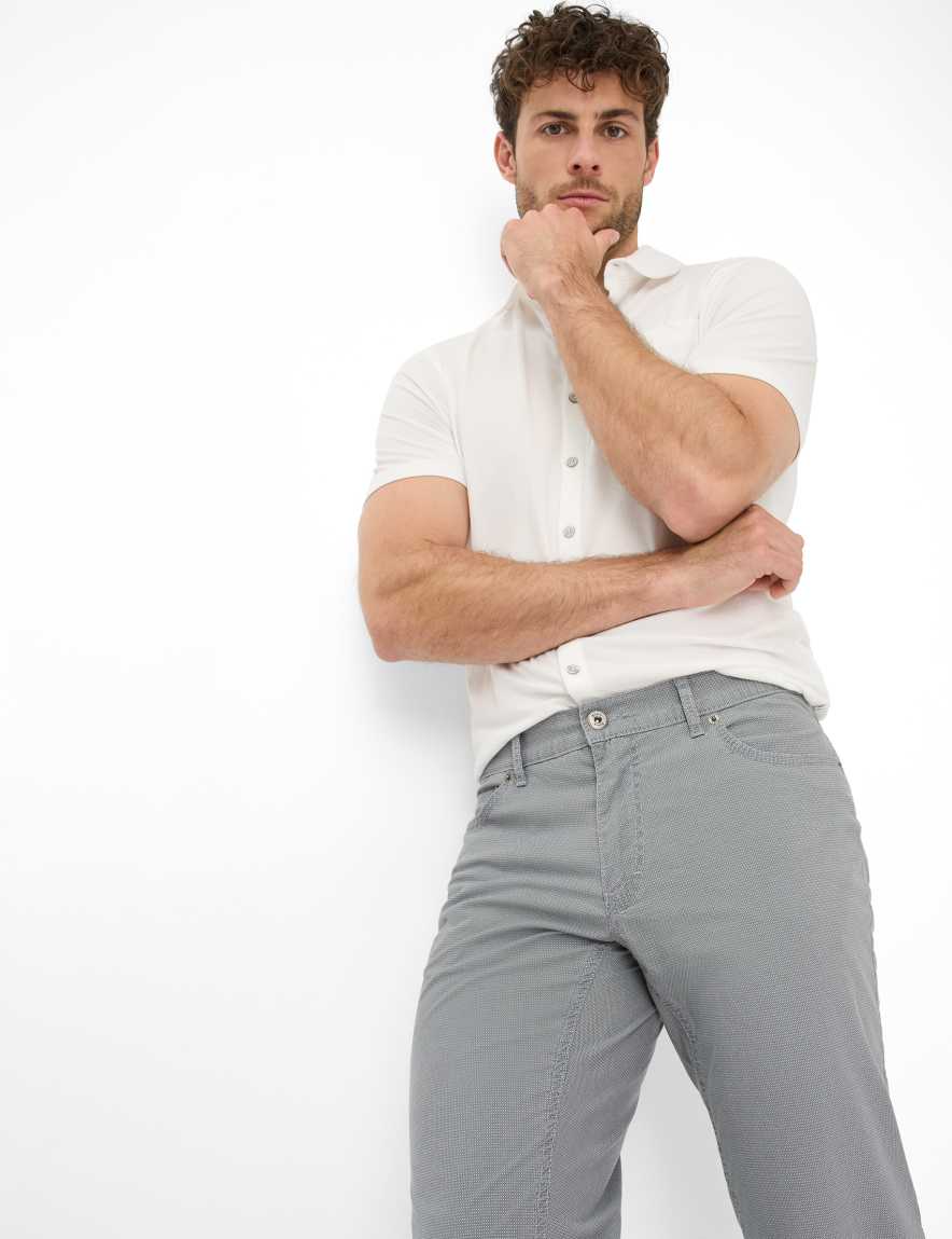 Eurex By Brax Men's Fashion Pants Style COOPER Medium Gray Regular Fit