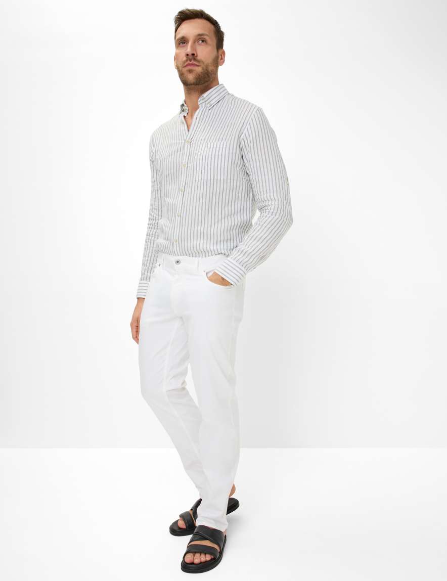 Eurex By Brax Men's Fashion Pants Style COOPER White Regular Fit