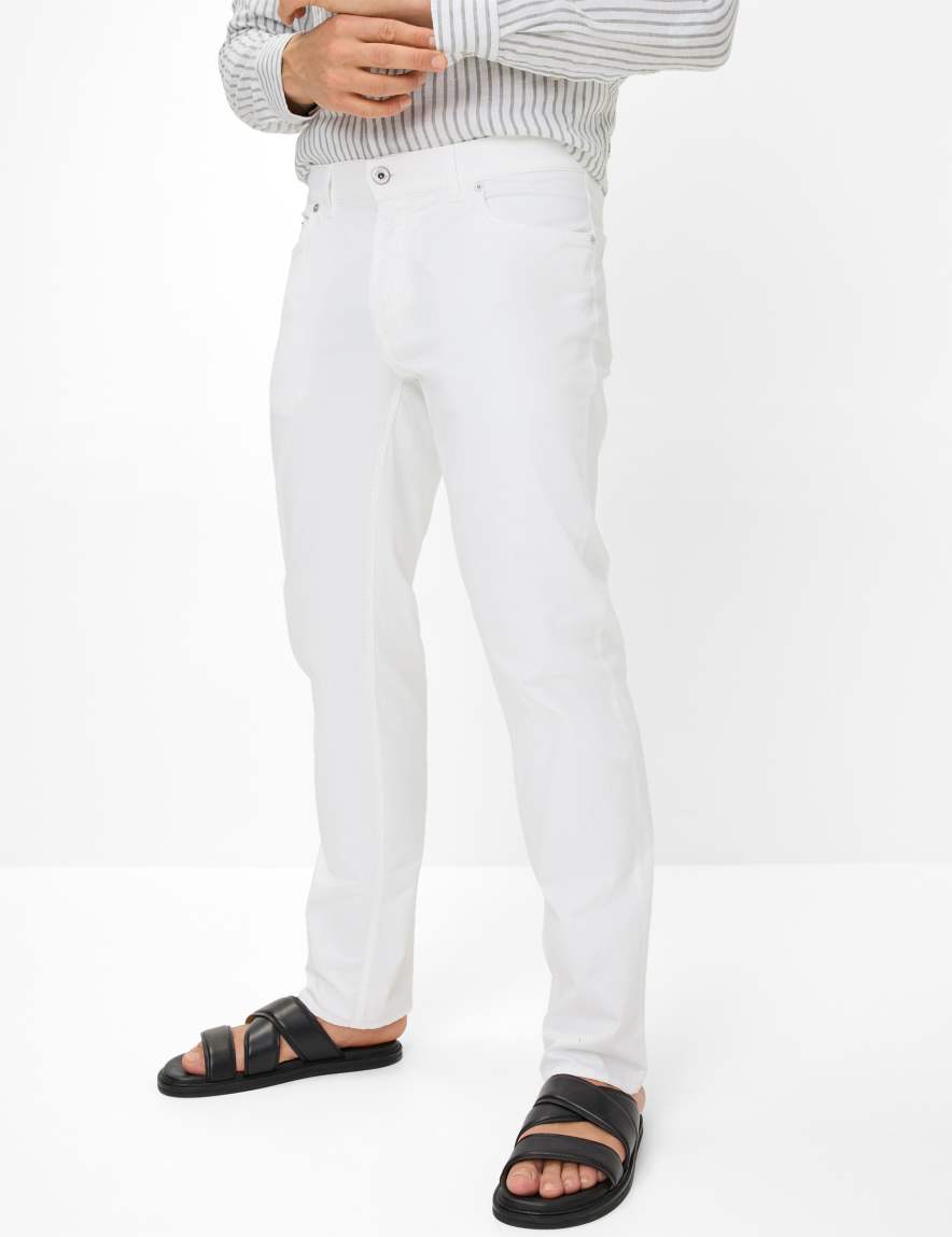eurex by brax Men's fashion Pants Style COOPER White Regular Fit