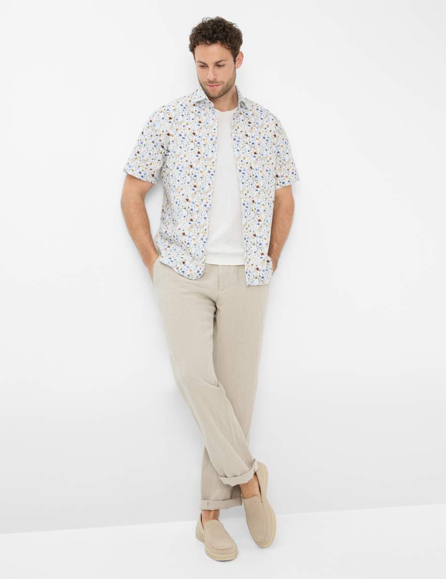 Eurex By Brax Men's Fashion Pants Style ELIAS Beige Relaxed Fit