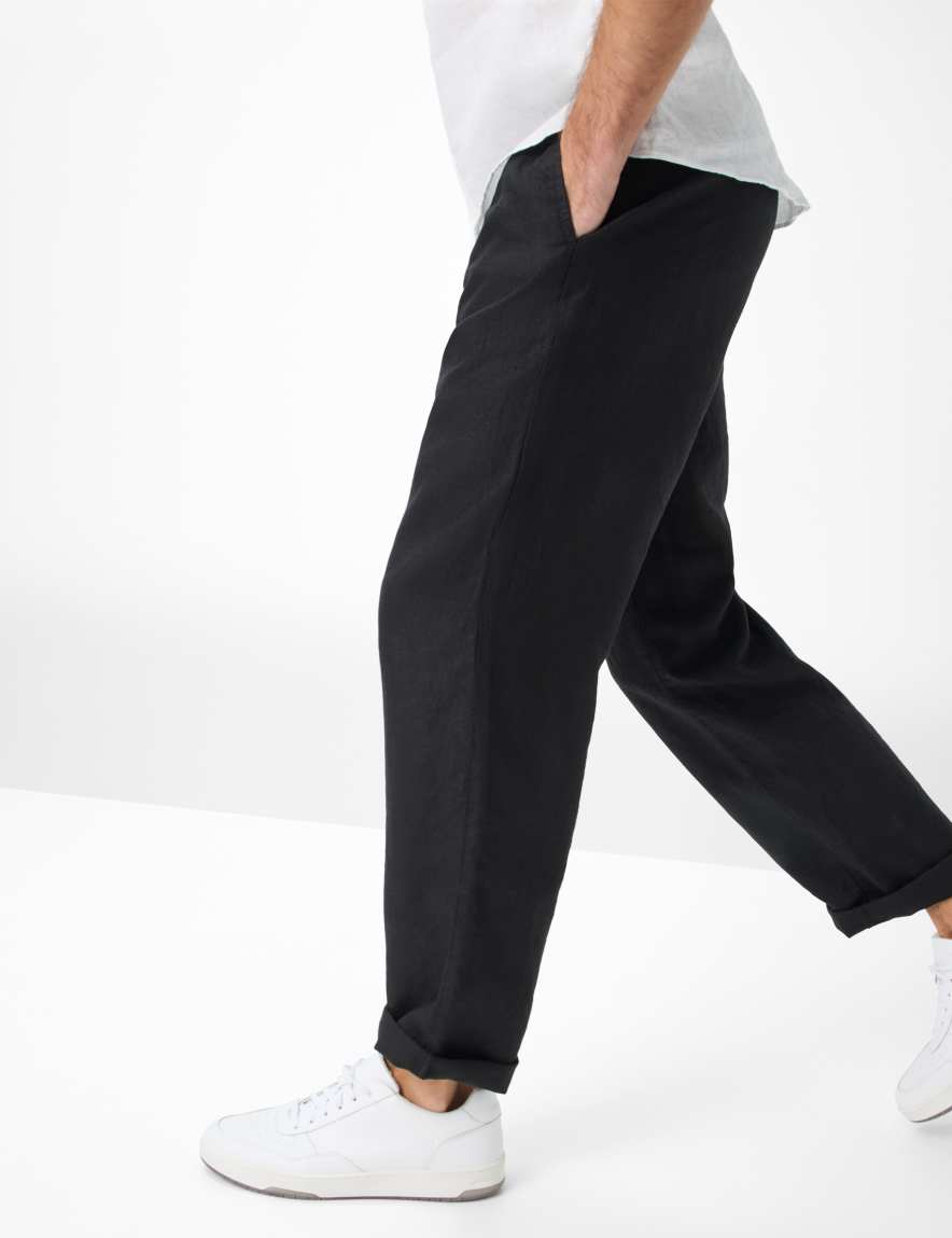 Eurex By Brax Men's Fashion Pants Style ELIAS Black Relaxed Fit