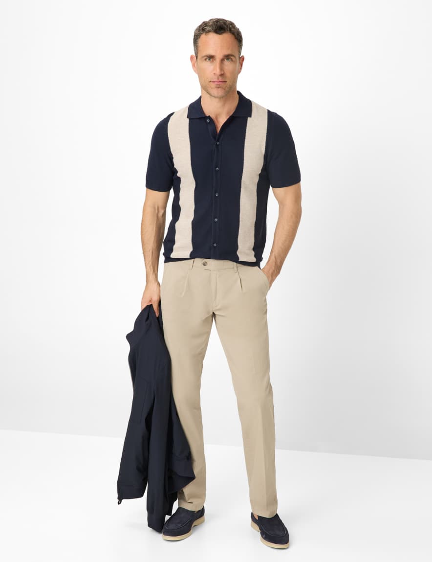 Eurex By Brax Men's Fashion Pants Style LUIS Beige Regular Fit