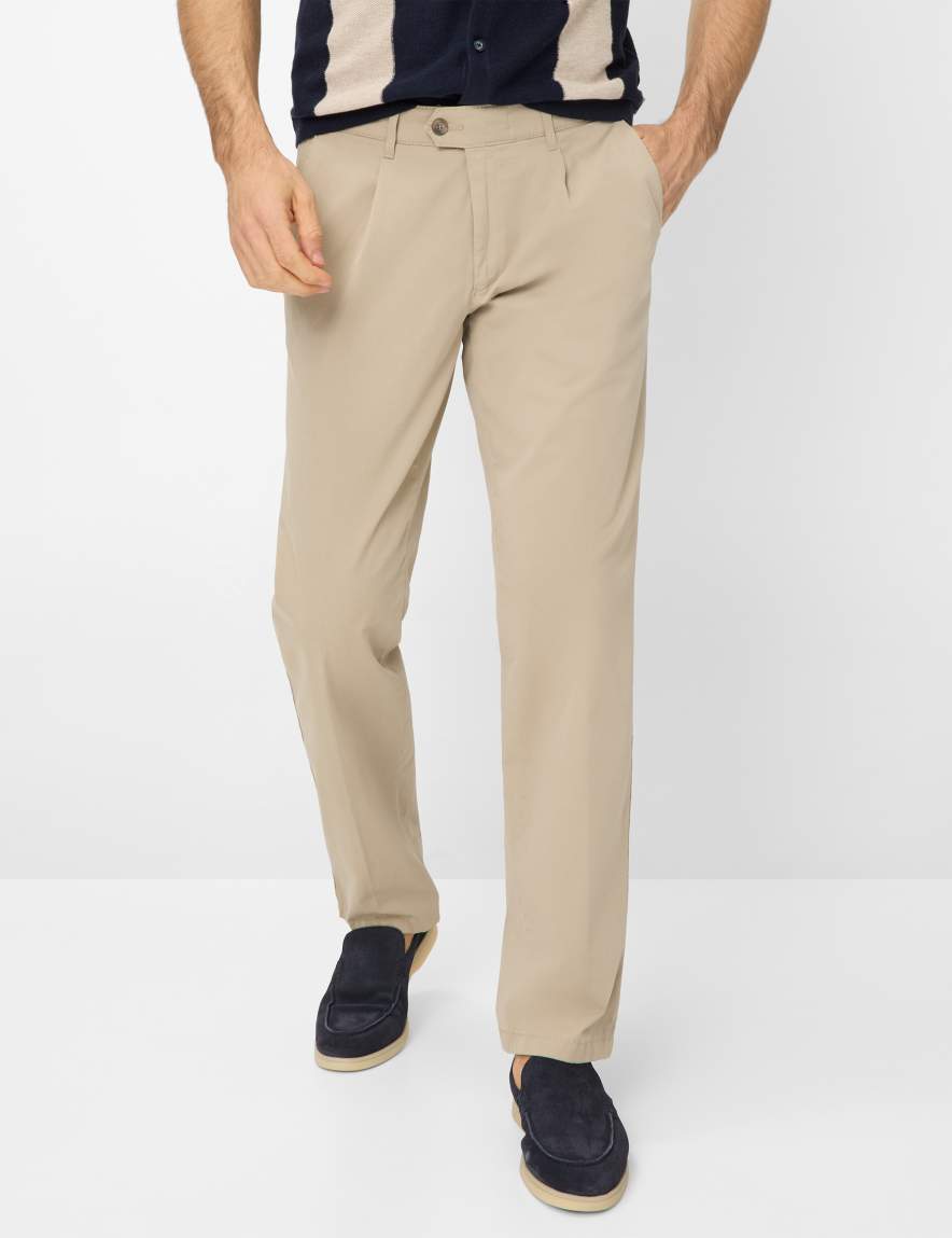 eurex by brax Men's fashion Pants Style LUIS Beige Regular Fit
