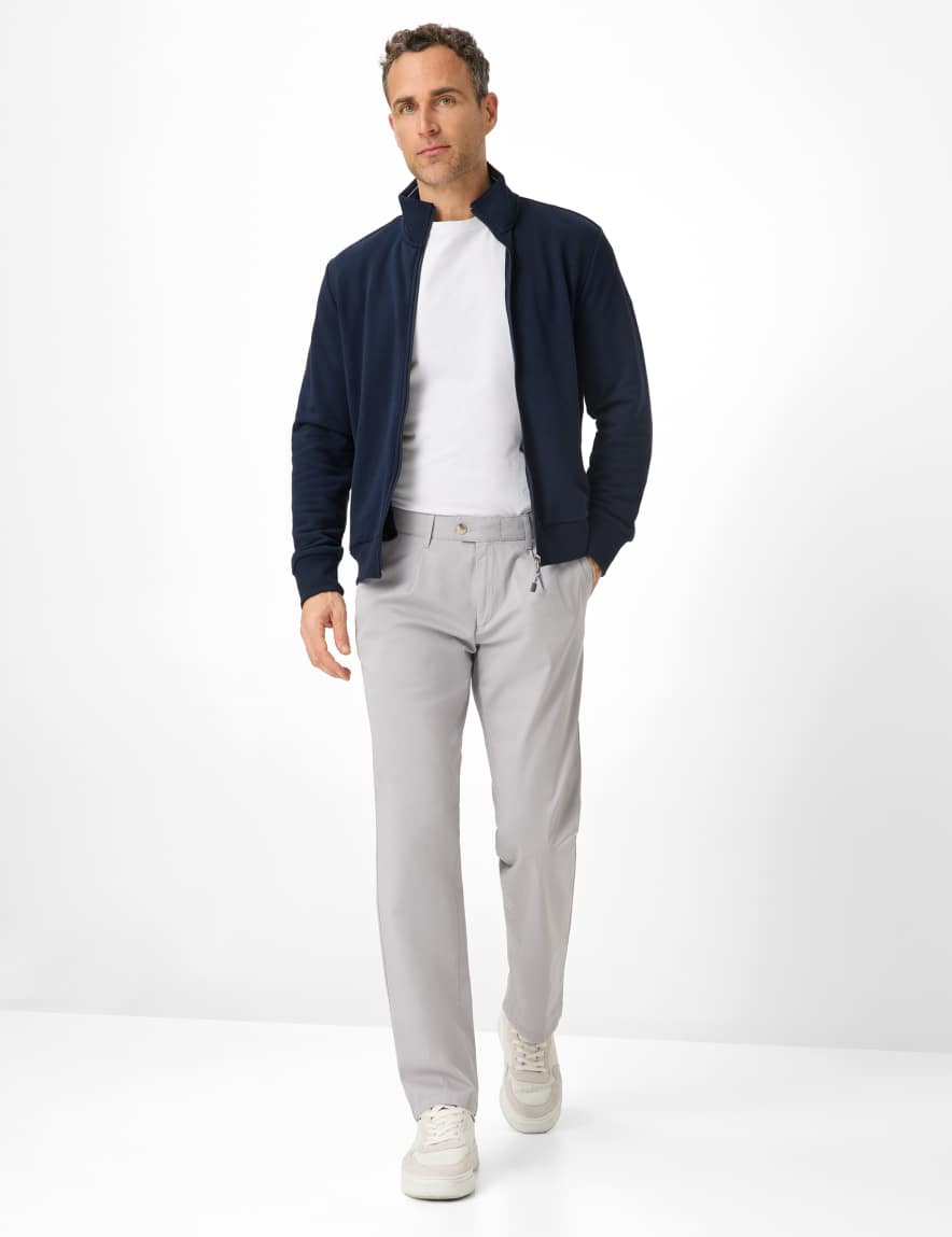 Eurex By Brax Men's Fashion Pants Style LUIS Light Gray Regular Fit