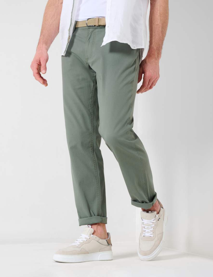 eurex by brax Men's fashion Pants Style LUKE Green Regular Fit