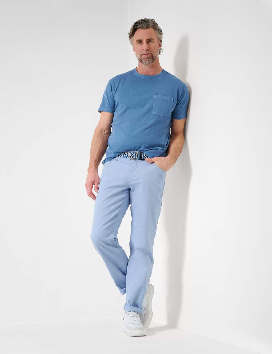 Eurex By Brax Men's Fashion Pants Style LUKE Light Blue Regular Fit