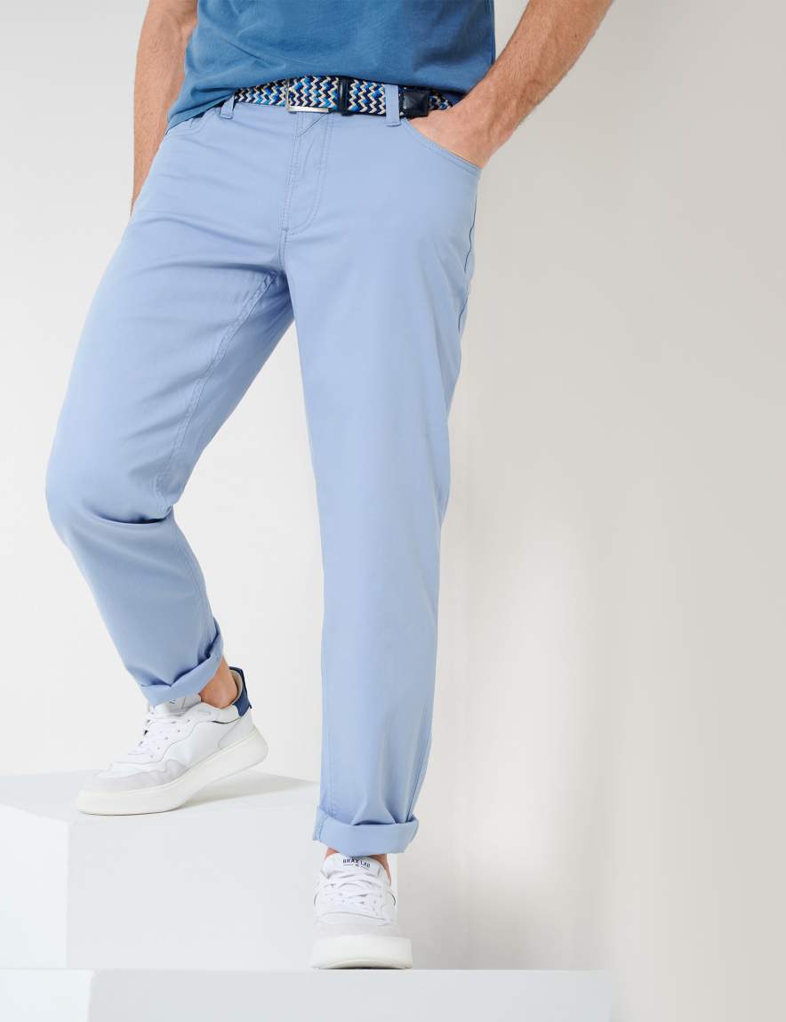 Eurex By Brax Men's Fashion Pants Style LUKE Light Blue Regular Fit