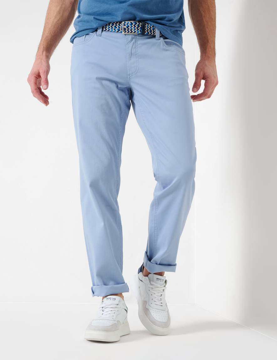 eurex by brax Men's fashion Pants Style LUKE Light Blue Regular Fit
