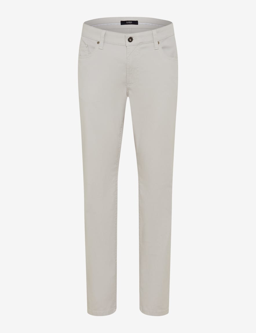 eurex by brax Men's fashion Pants Style LUKE Light Gray Regular Fit