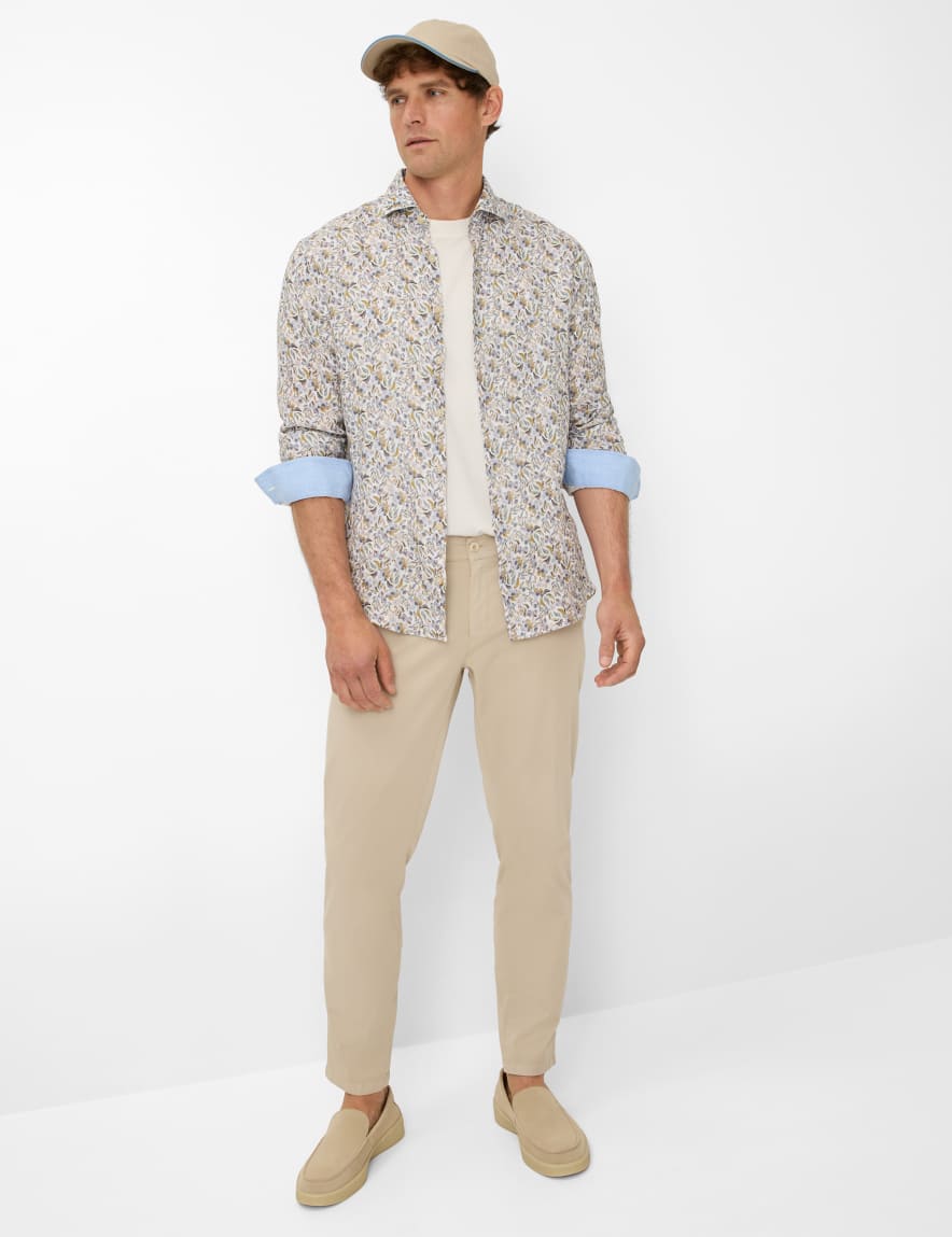 Eurex By Brax Men's Fashion Pants Style PHIL Beige Relaxed Fit