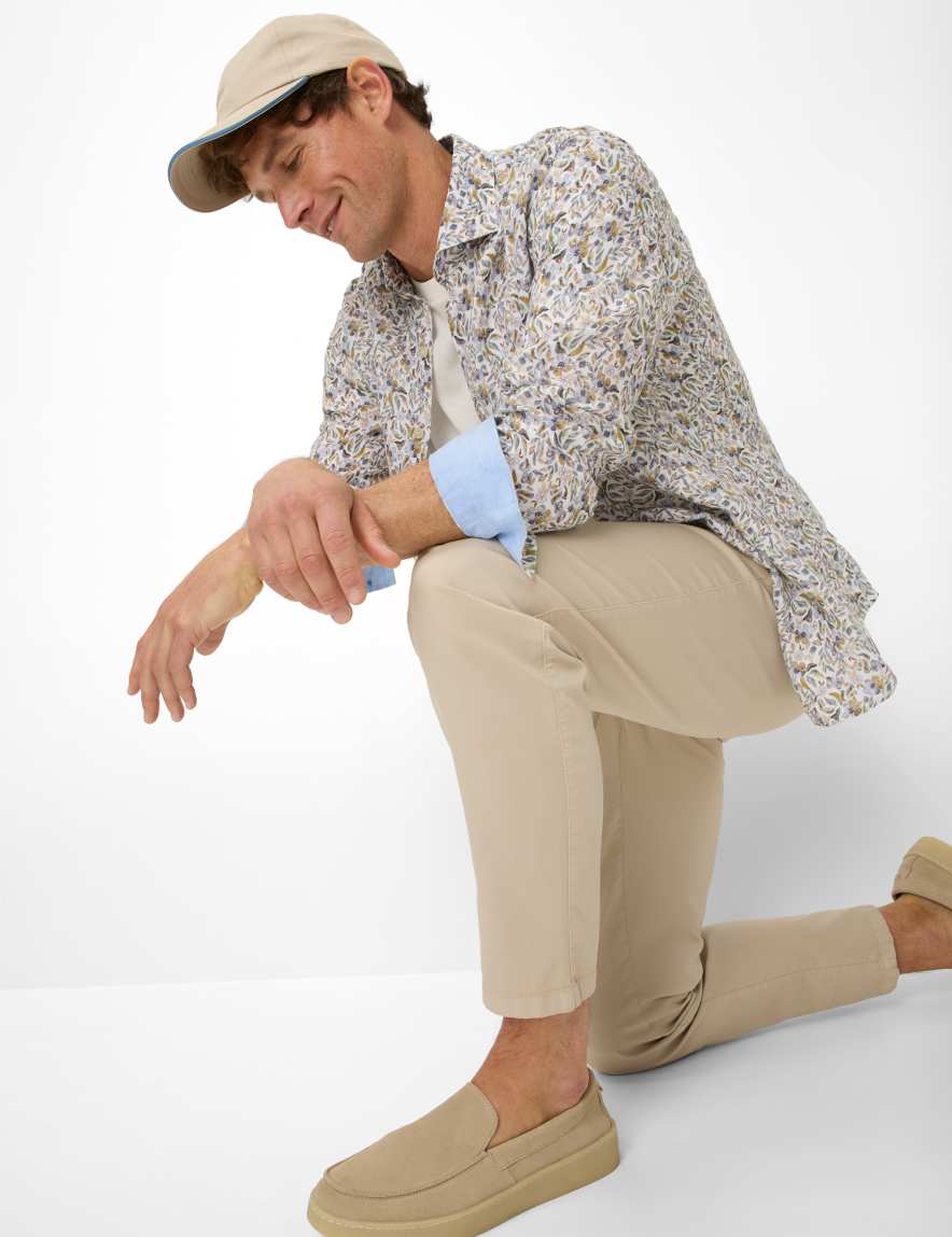 Eurex By Brax Men's Fashion Pants Style PHIL Beige Relaxed Fit