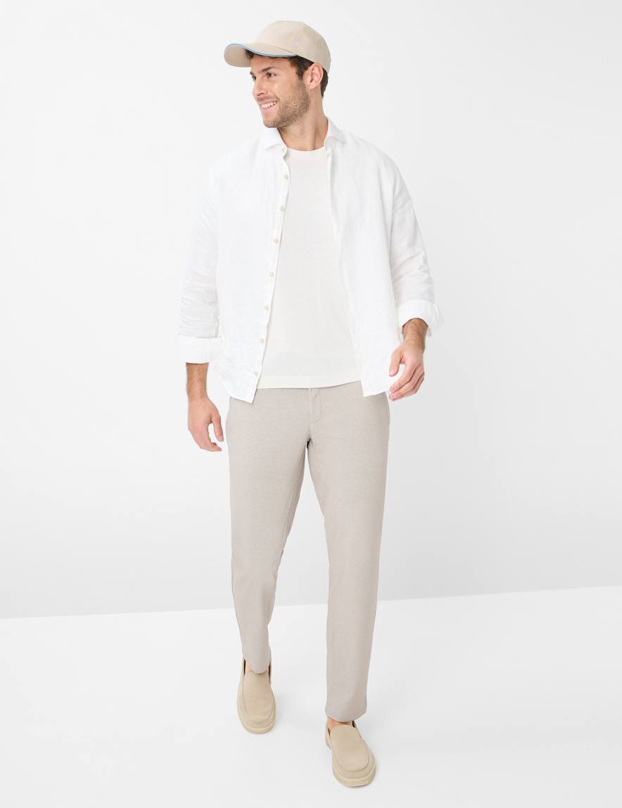 Eurex By Brax Men's Fashion Pants Style PHIL Beige Relaxed Fit