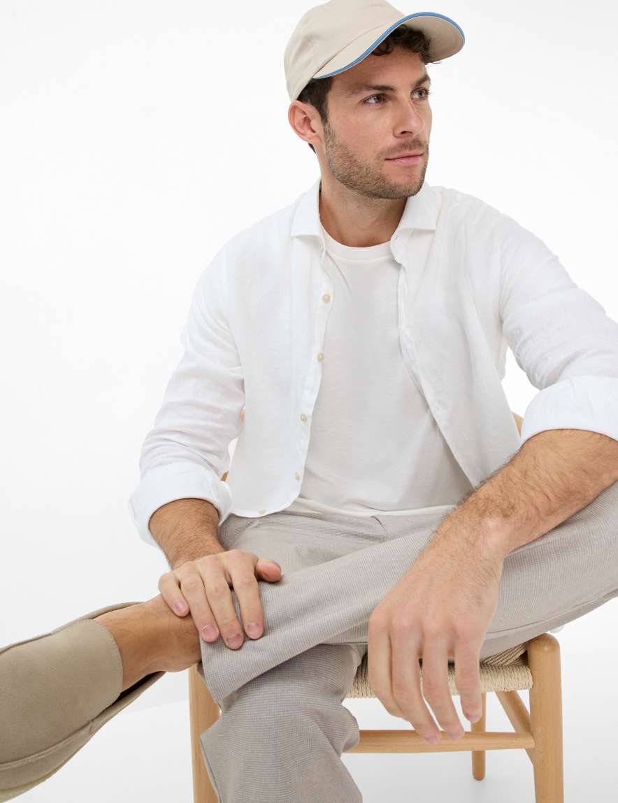 Eurex By Brax Men's Fashion Pants Style PHIL Beige Relaxed Fit