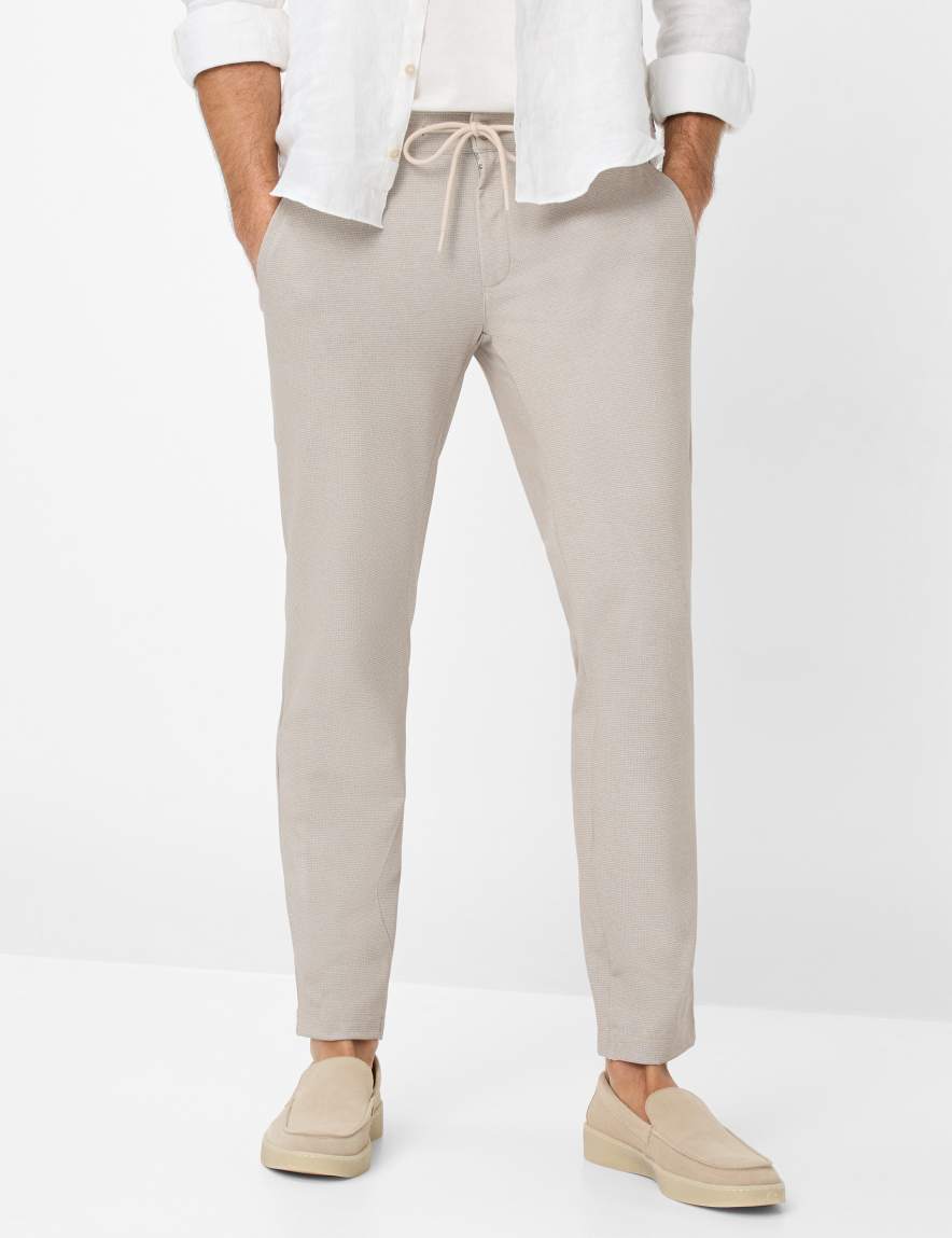 eurex by brax Men's fashion Pants Style PHIL Beige Relaxed Fit
