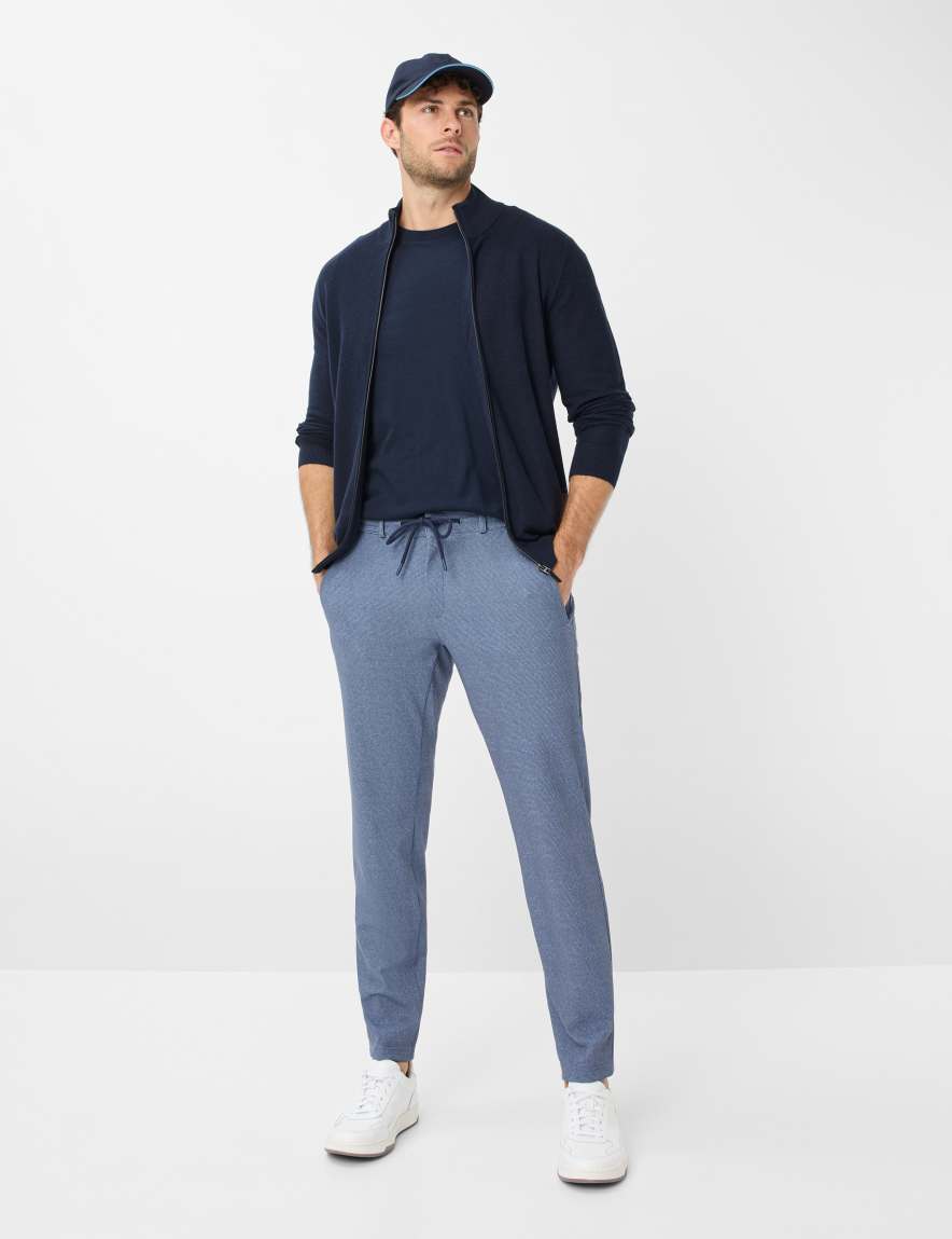 Eurex By Brax Men's Fashion Pants Style PHIL Blue Relaxed Fit