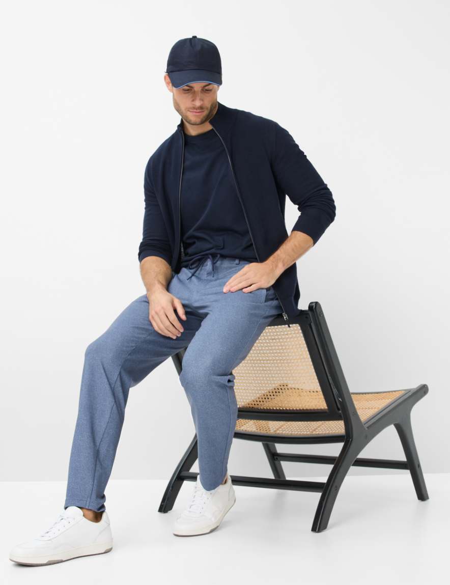 Eurex By Brax Men's Fashion Pants Style PHIL Blue Relaxed Fit