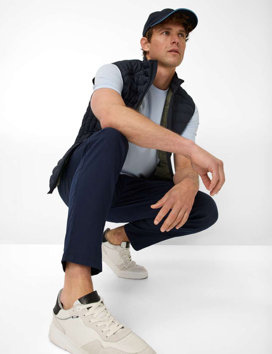 Eurex By Brax Men's Fashion Pants Style PHIL Dark Blue Relaxed Fit