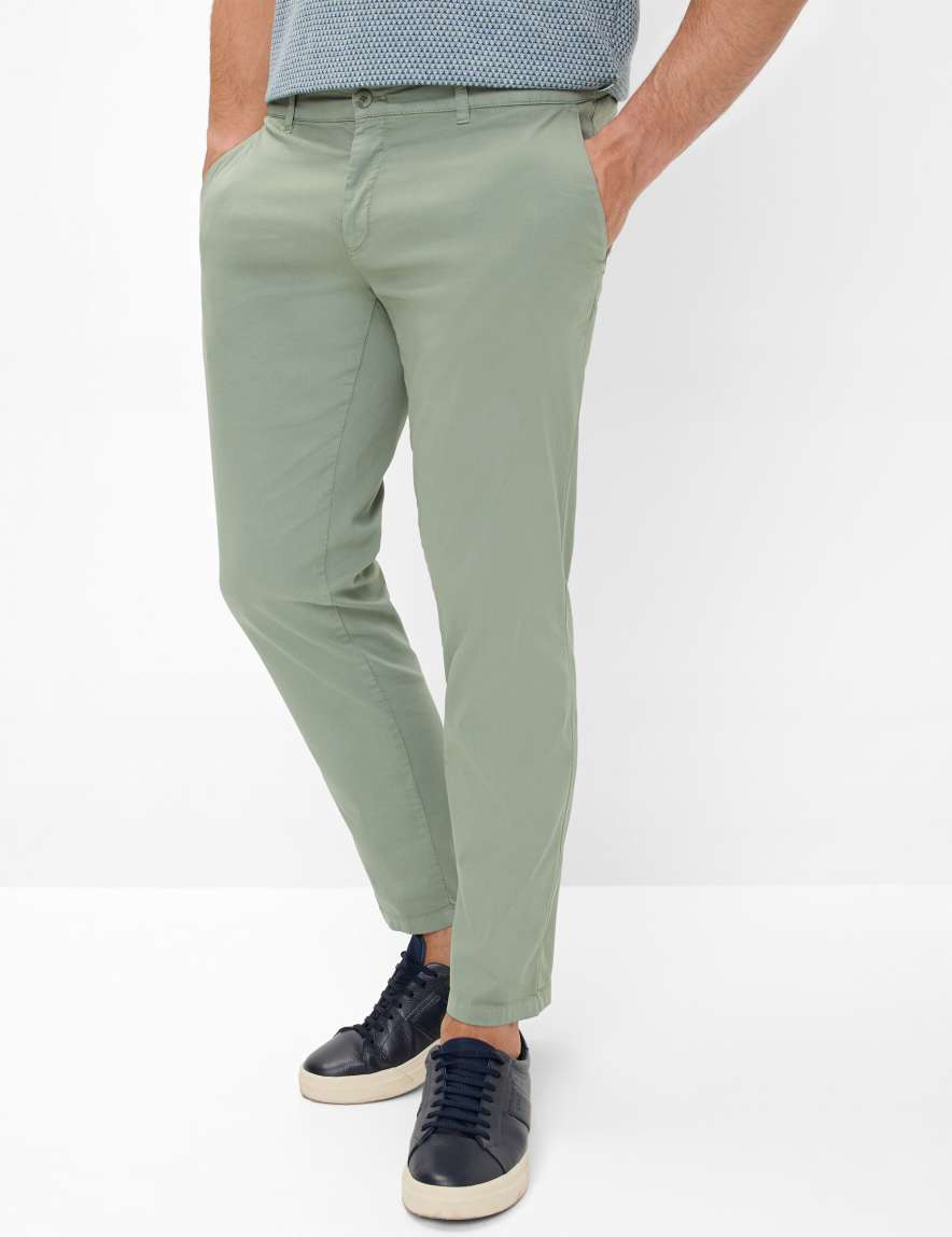 eurex by brax Men's fashion Pants Style PHIL Light Green Relaxed Fit