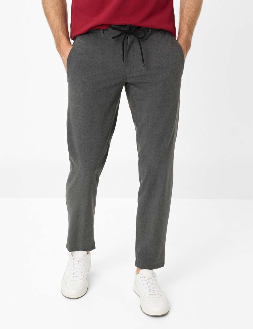 eurex by brax Men's fashion Pants Style PHIL Medium Gray Modern Fit