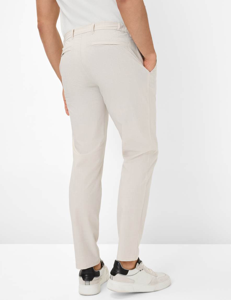 Eurex By Brax Men's Fashion Pants Style SILVIO Light Beige Slim Fit