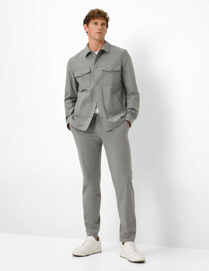 Eurex By Brax Men's Fashion Pants Style SILVIO Medium Gray Slim Fit