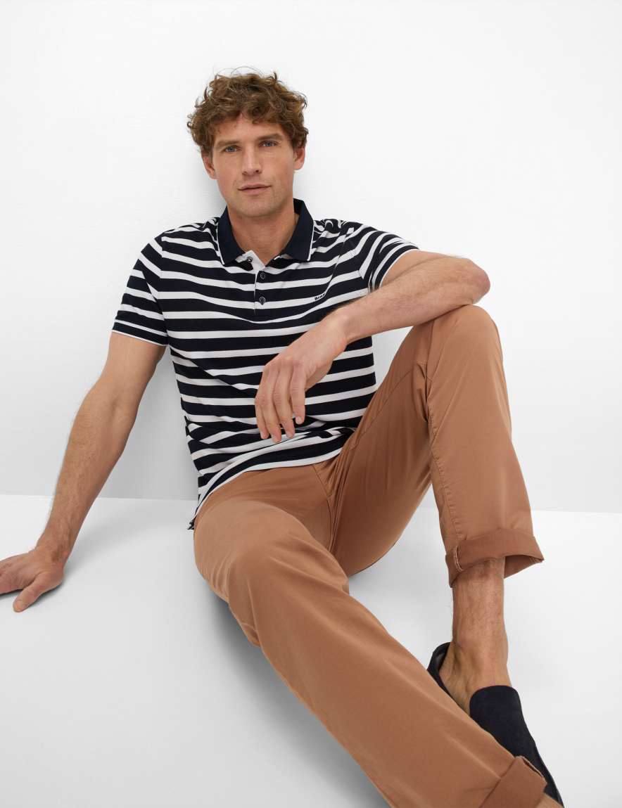 Eurex By Brax Men's Fashion Polos Style PACO Dark Blue ➜ - Buy At Brax