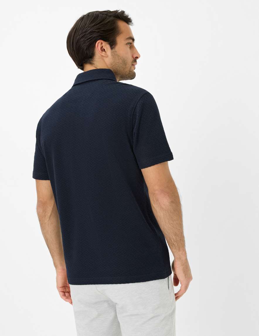 Eurex By Brax Men's Fashion Polos Style PAN Dark Blue ➜ - Buy Now At Brax