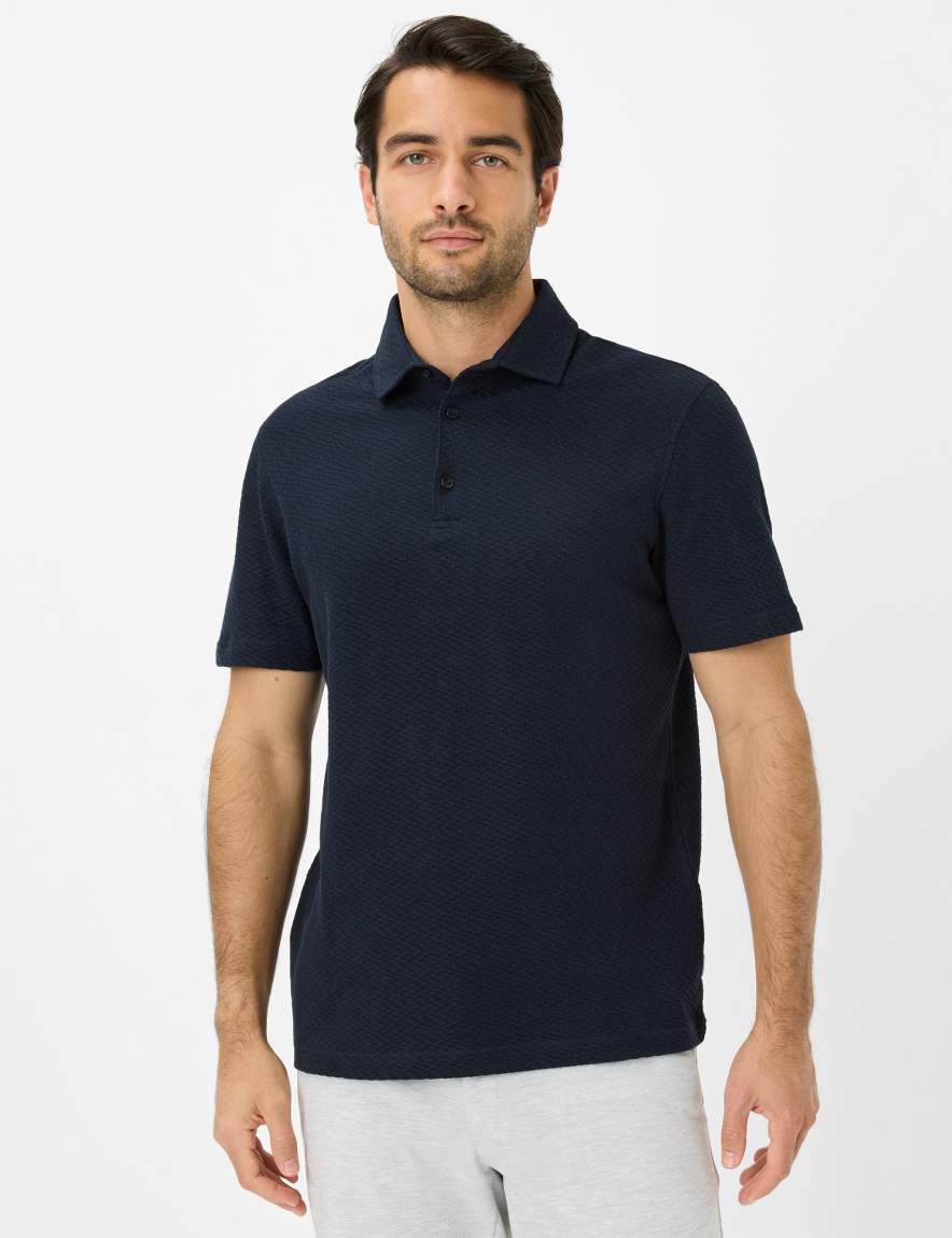 eurex by brax Men's fashion Polos Style PAN Dark Blue ➜ - buy now at Brax