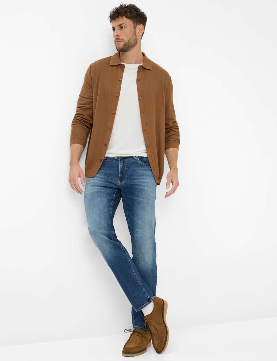 Eurex By Brax Men's Fashion Polos Style PARIS Brown ➜ - Buy Now At Brax