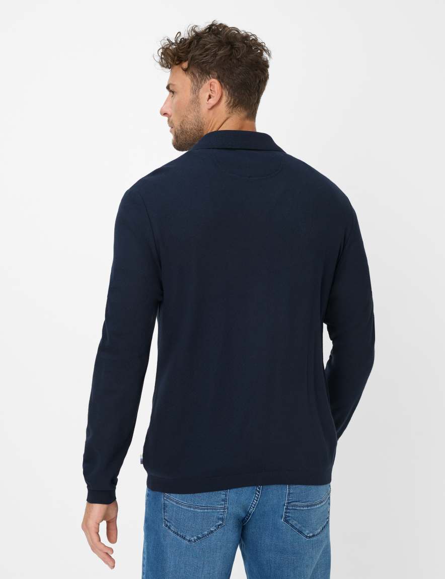 Eurex By Brax Men's Fashion Polos Style PARIS Dark Blue ➜ - Buy At Brax