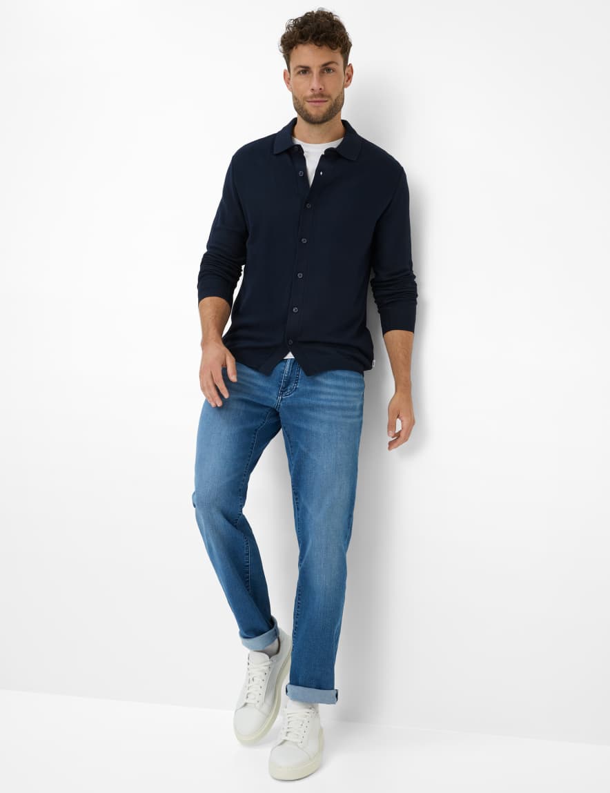 Eurex By Brax Men's Fashion Polos Style PARIS Dark Blue ➜ - Buy At Brax