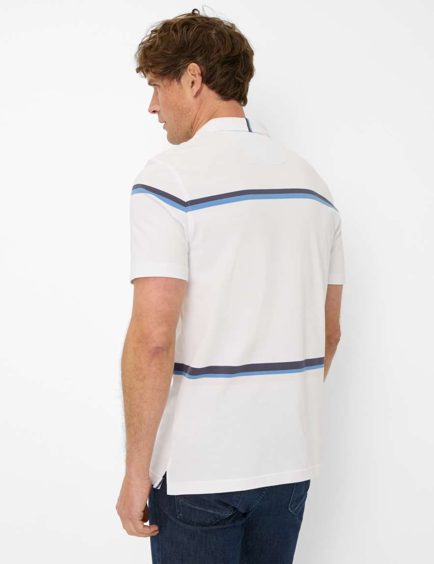 Eurex By Brax Men's Fashion Polos Style PARKER White ➜ - Buy Now At Brax