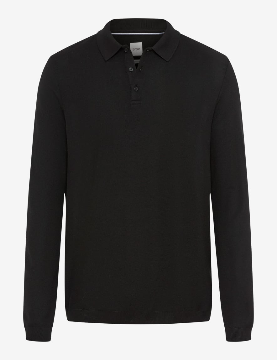 eurex by brax Men's fashion Polos Style PAROS Black ➜ - buy now at Brax